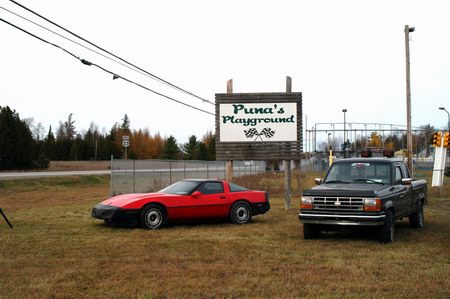 Alpena Drive-In Theatre - Sign For Fun Park